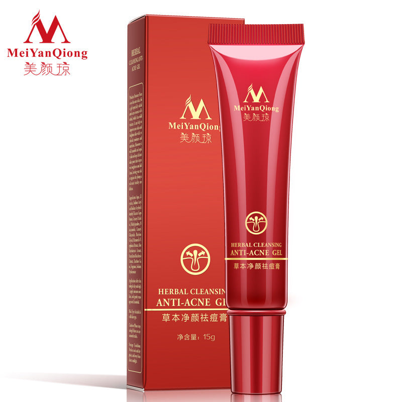 Herbal anti acne treatment cream, herbs reinigungsgel face scar removal acne spots skin care oily skin face